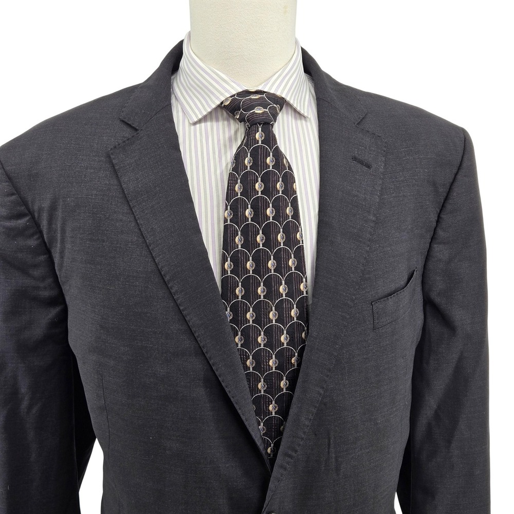 Brooks Brothers 48L Gray Wool Blazer Madison Fit 2 Button Explorer Sport Coat